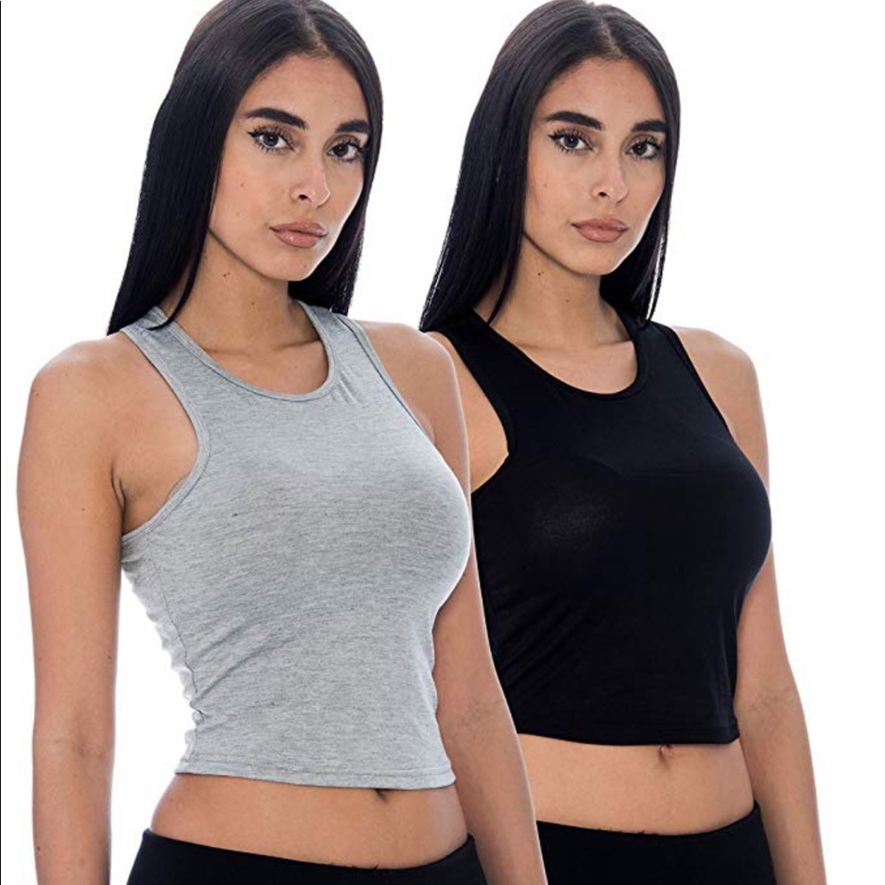 Grey crop top